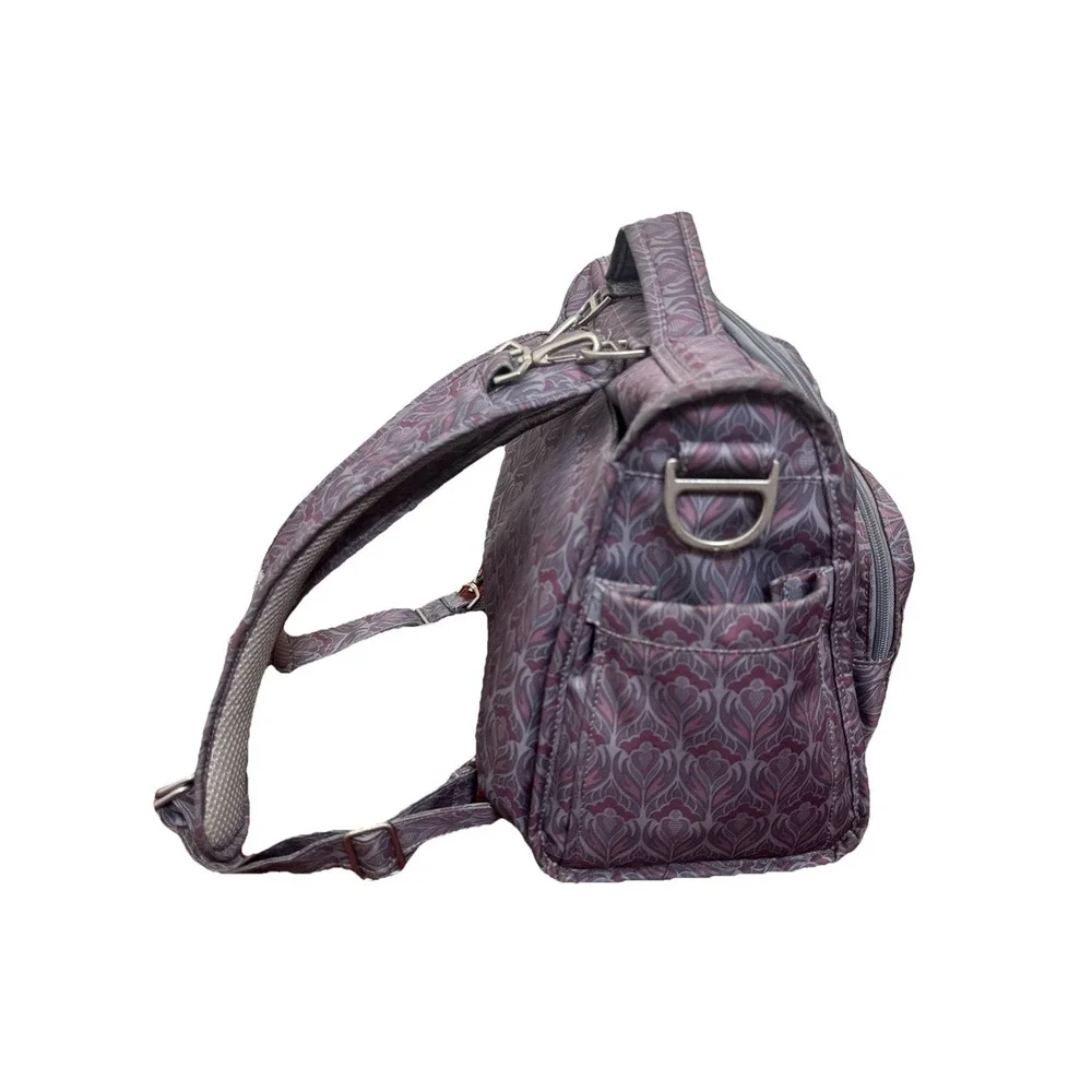 Ju-Ju-Be B.F.F. Convertible Diaper Bag Backpack /‎ Amethyst Ice print